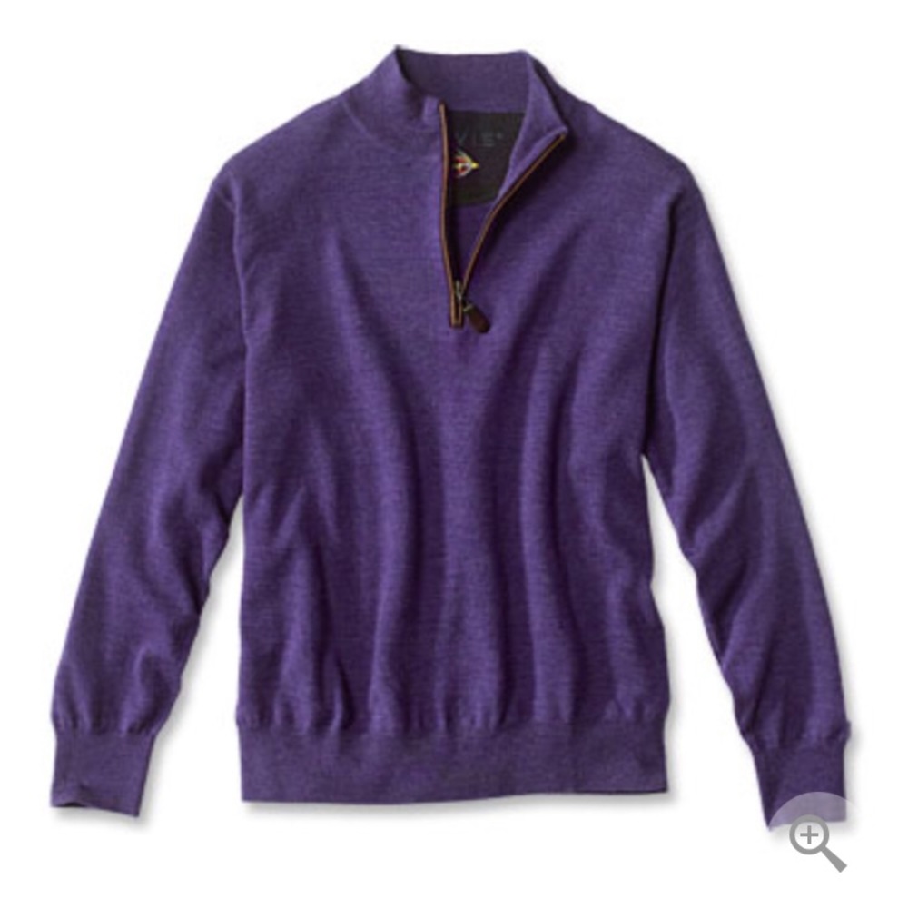 MERINO WOOL ZIPNECK SWEATER